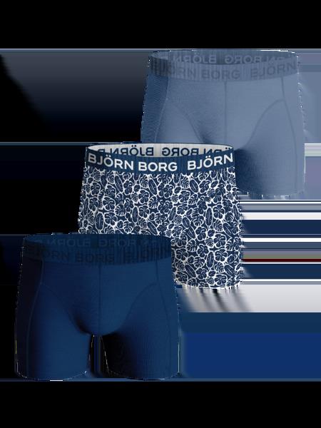 Björn Borg Cotton Stretch Boxers 3-pack Blå, L