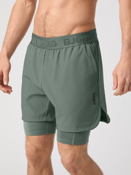 Björn Borg Borg 2 In 1 Shorts Grøn, S