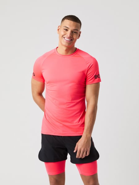Björn Borg Borg Mesh Panel T-shirt Pink, M