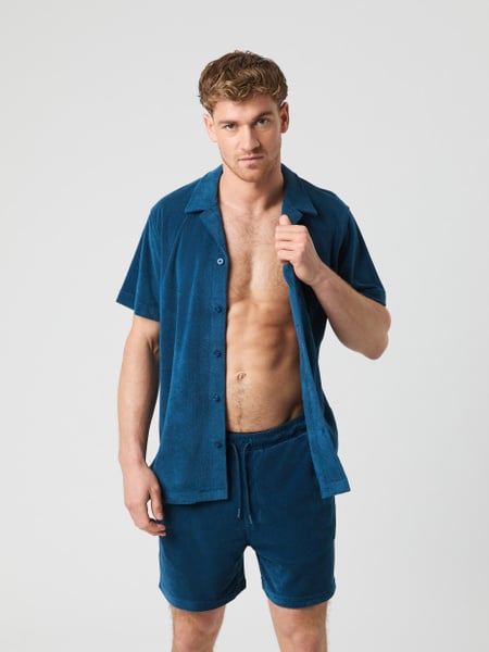 Björn Borg Borg Toweling Pool Shirt Blå, S
