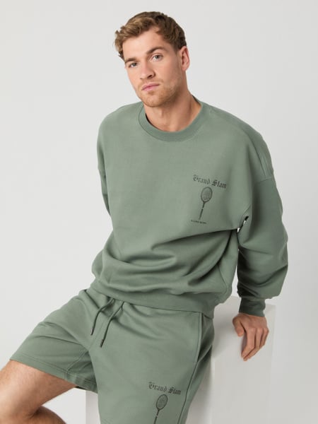 Björn Borg Ace Oversized Sweatshirt Grøn, M