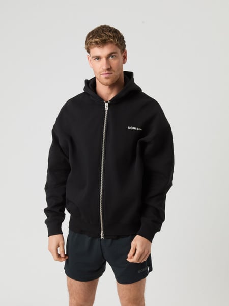 Björn Borg Borg Oversized Zip Hoodie Sort, XL