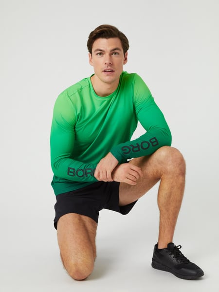 Björn Borg Borg Long Sleeve Print T-shirt Grøn, S