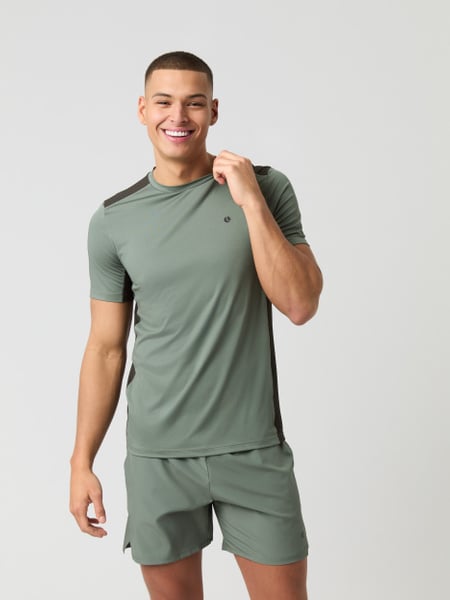 Björn Borg Ace Mesh Panel T-shirt Grøn, M