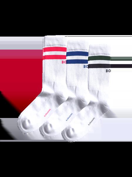 Björn Borg Core Crew Socks 3-pack Hvid, 41-45