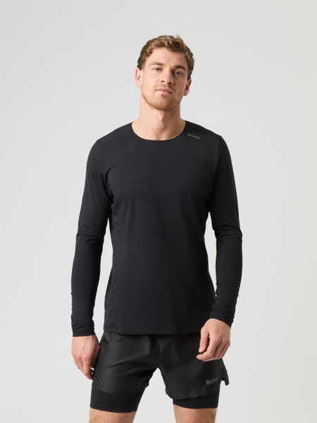 Björn Borg Borg Running Feather Long Sleeve T-shirt Sort, L