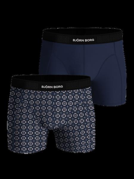 Björn Borg Premium Cotton Stretch Boxer 2-pack Marineblå, XL