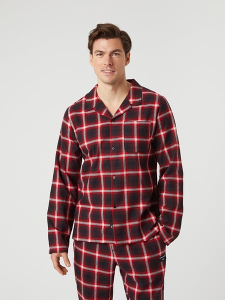 Björn Borg Core Flannel Pyjama Shirt Rød, S