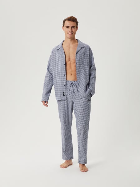 Björn Borg Core Flannel Pyjama Pants Blå, XXL