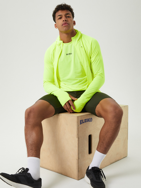 Björn Borg Borg Running Mid Layer Hood Gul, XL