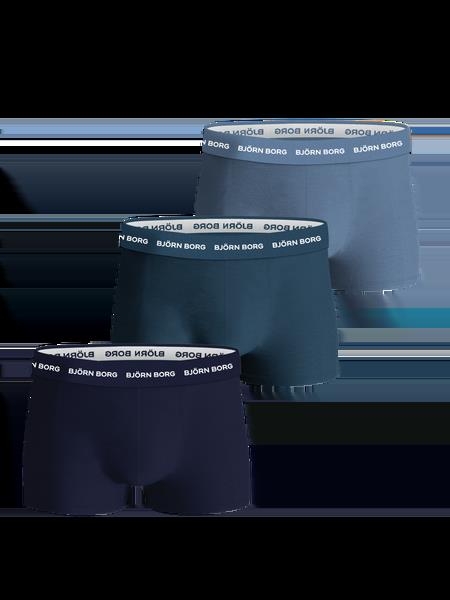 Björn Borg Cotton Stretch Trunk 3-pack Blå, L