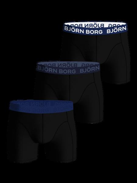 Björn Borg Cotton Stretch Boxer 3-pack Sort, L