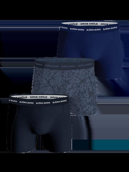 Björn Borg Cotton Stretch Boxers 3-pack Blå, S