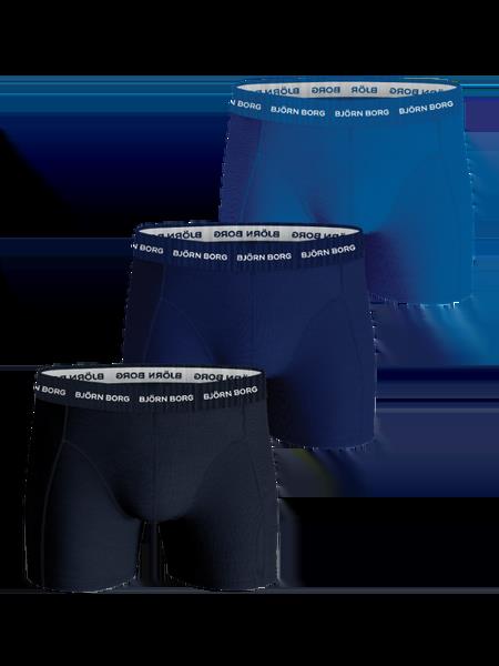 Björn Borg Cotton Stretch Boxers 3-pack Blå, M