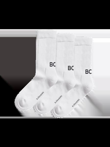 Björn Borg Core Crew Polyamide Socks 3-pack Hvid, 41-45