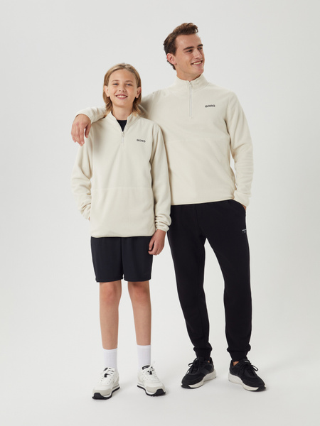Björn Borg Borg Half Zip Fleece Hvid, 146-152