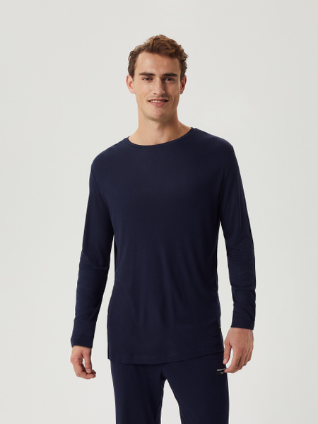Björn Borg Core Bamboo Pyjama Long Sleeve T-shirt Marineblå, XXL