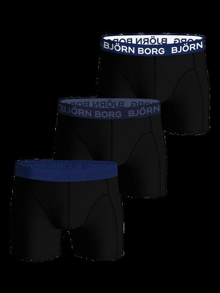 Björn Borg Cotton Stretch Boxer 3-pack Sort, S