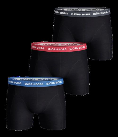 Björn Borg Cotton Stretch Boxer 3-pack Sort, XS
