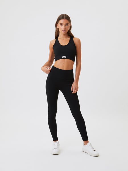 Björn Borg Borg Seamless Rib Tights Sort, XS