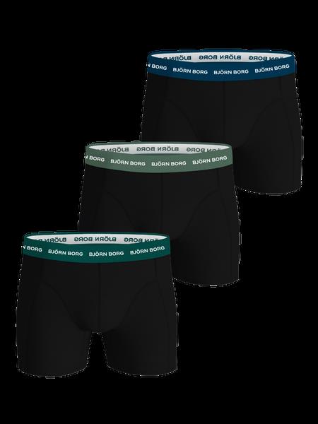 Björn Borg Cotton Stretch Boxers 3-pack Sort, XS