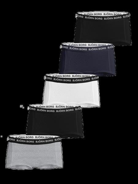 Björn Borg Cotton Stretch Boxer Shorts 5-pack Sort, 170