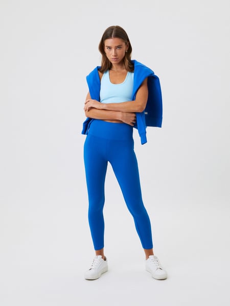 Björn Borg Borg Seamless Rib Tights Blå, L