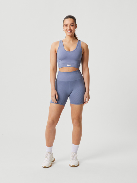 Björn Borg Borg Seamless Rib Shorts Blå, XL