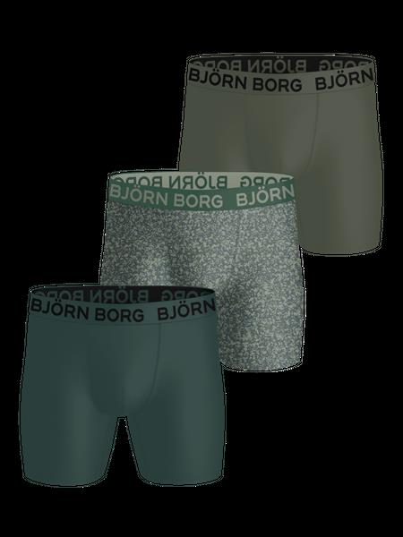 Björn Borg Sports Microfiber Boxers 3-pack Grøn, L