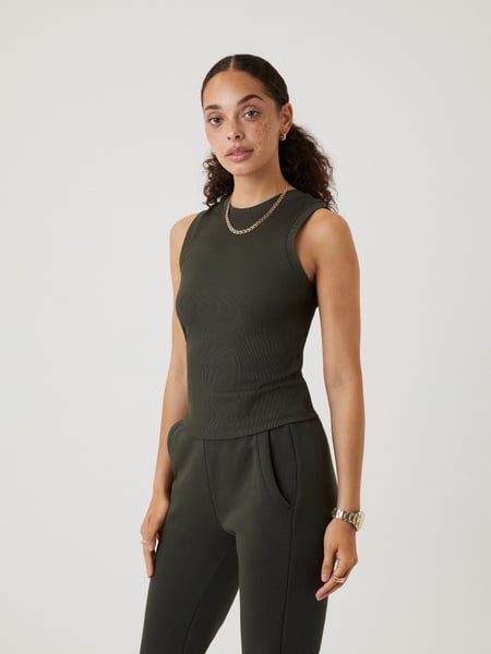 Björn Borg Studio Rib Tank Grøn, XL