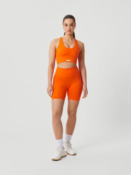 Björn Borg Borg Seamless Rib Shorts Orange, M