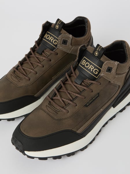 Björn Borg Men's Sneakers R2410 Runner Mid Brun, 43