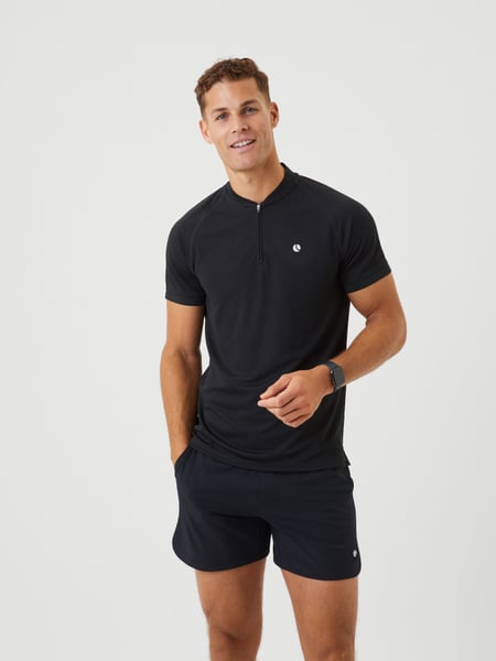 Björn Borg Ace Performance Zip Polo Sort, XXL
