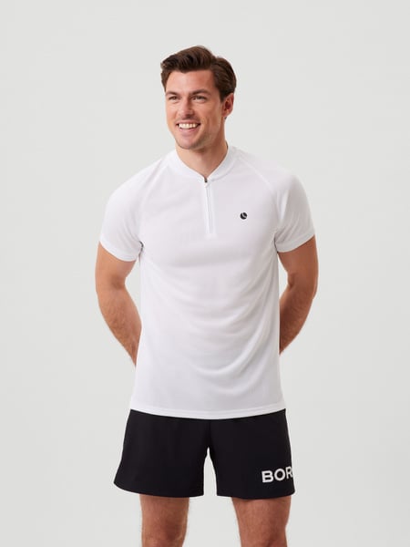 Björn Borg Ace Performance Zip Polo Hvid, S