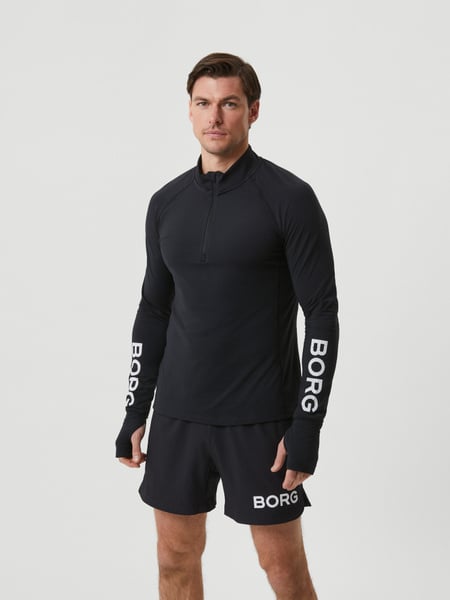 Björn Borg Borg Midlayer Half Zip Sort, S