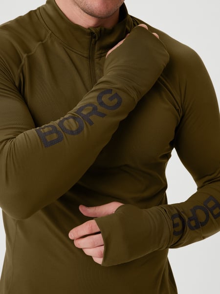 Björn Borg Borg Midlayer Half Zip Grøn, M