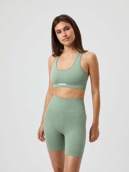 Björn Borg Studio Seamless Low Sports Bra Grøn, LXL