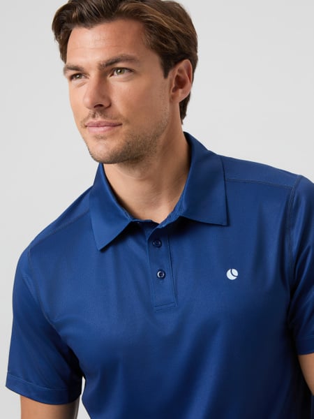 Björn Borg Ace Mesh Panel Polo Shirt Blå, XXL