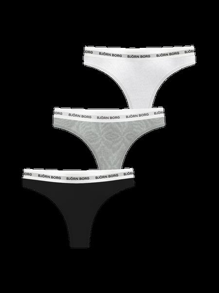 Björn Borg Logo Thongs 3-pack Multi, S