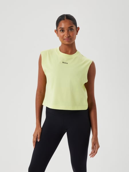 Björn Borg Borg Cropped Tank Gul, XL