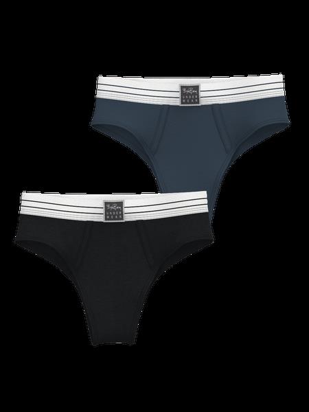 Björn Borg Core Original High Waist Brief 2-pack Marineblå, M