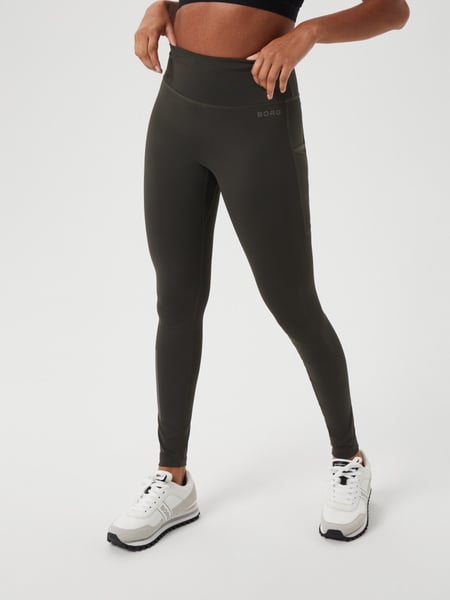 Björn Borg Borg Running Tights Grøn, XS