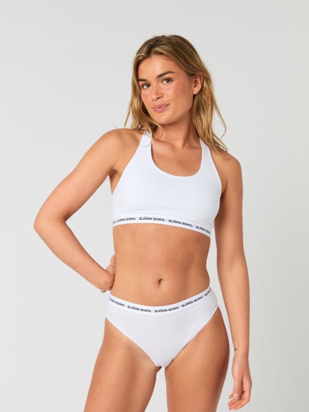 Björn Borg Core Logo High Waist Brief 2-pack Hvid, S