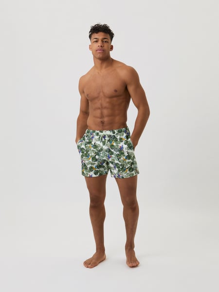 Björn Borg Borg Print Swim Shorts Grøn, XL