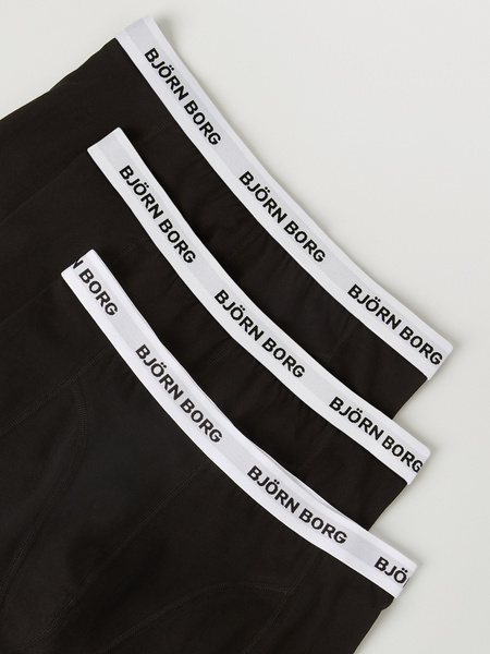 Björn Borg Contrast Elastic Cotton Stretch Boxer 3-pack Sort, L