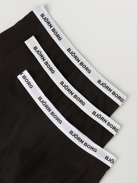 Björn Borg Contrast Elastic Cotton Stretch Boxer 3-pack Sort, XL