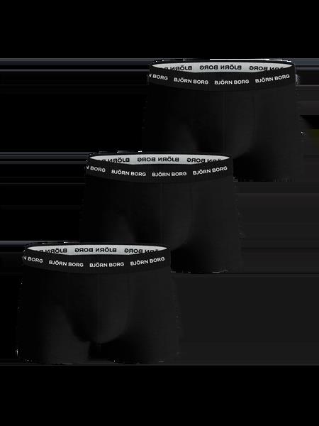Björn Borg Cotton Stretch Trunk 3-pack Sort, L