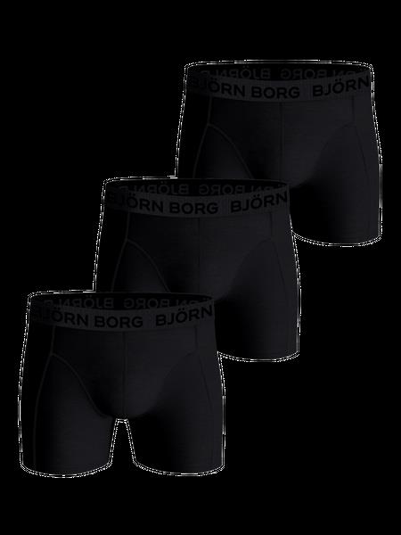 Björn Borg Cotton Stretch Boxer 3-pack Sort, XS
