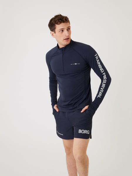 Björn Borg Borg Midlayer Half Zip Marineblå, XL