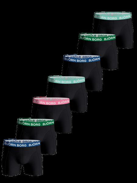 Björn Borg Cotton Stretch Boxer 7-pack Sort, M